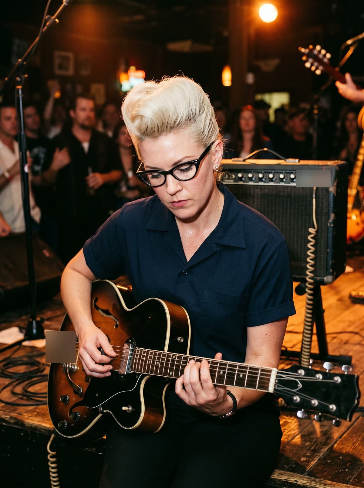 Ruby Vance, lead guitar, harmony vocals